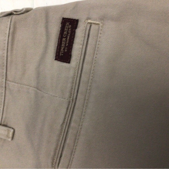 Timber Creek Wrangler Mens Size 40 Tan Khaki Chino Shorts Zip Fly - Picture 3 of 14